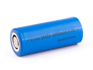 26650C Batteria agli ioni di litio 3,6V - 3,7V con capacità 5500mAh e corrente di scarica 15A - Foto 1 di 1