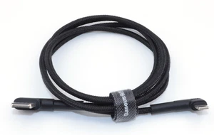 Baseus Ladekabel USB A 100cm für Apple iPhone / iPad CALKLF-P01 90° abgewinkelt - Picture 1 of 5