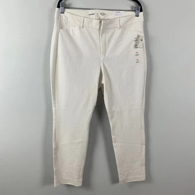 Old Navy High Rise Pixie Skinny Pants Ankle Size 14 Solid White - Image 1 of 4