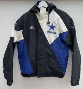 Vintage Dallas Cowboys Jacket Apex One NFL Pro Line 90s Boys Youth Large L - Picture 1 of 14