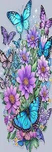 BEAUTIFUL BUTTERFIE & FLOWERS,DOGS,BIRDS,FLOWERS,BUTTERIES-BOOKMARKS-WITH TASSEL - Imagen 1 de 1