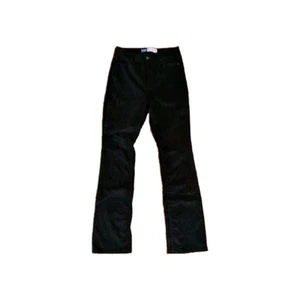 Old Navy nero extra high rise kicker boot-cut pantaloni in velluto a coste/velluto taglia 2 - Foto 1 di 3