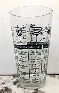 Vintage Glas Cocktail Mixgetränk Rezept Shaker Bar Mixer RETRO 7 Rezepte  - Bild 1 von 11