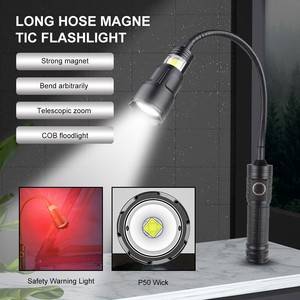 Magnetic Flash Light Flexible Neck 15 LED Telescopic Torch Pick Up Tool Bendable