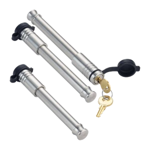 61660-D | Bloqueo de enganche para remolque y estiba de vástago de 2" y 2,5" en blanco y negro - Imagen 1 de 6