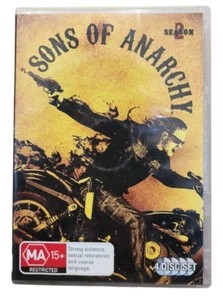 4 x disc Sons of Anarchy : Season 2 (DVD, 2009) Charlie Hunnan & Katey Sagal - Picture 1 of 2