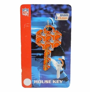Cleveland Browns NFL House Key fútbol americano en blanco con licencia oficial Siskiyou - Imagen 1 de 3