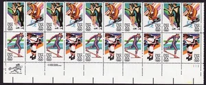 Scott #2070a (2067-2070) 1984 Winter Olympics Plate Block of 20 Stamps - MNH LR - Picture 1 of 1