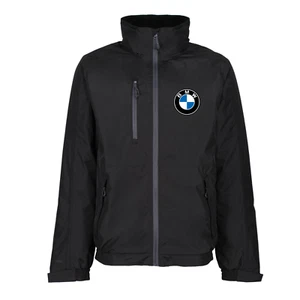 Chaqueta de bombardero impermeable forrada de vellón BMW para hombre deportes de motor carreras - Imagen 1 de 4