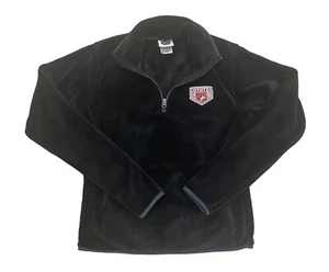 NHL Arizona Coyotes Women’s Fleece Quarterzip Pullover Sweater Black Sz Medium - Picture 1 of 10