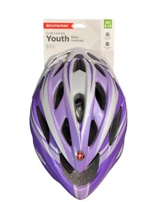 Schwinn Thrasher Fahrradhelm leicht Microshell Jugend lila/weiß Alter 8-14 - Bild 1 von 2