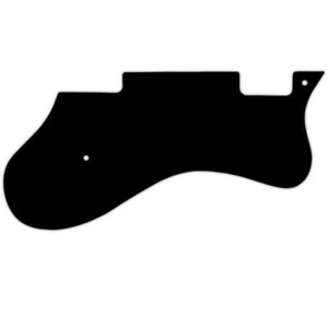 USA CUSTOM PICKGUARD para EPIPHONE® 1962 - 1970 RIVIERA® - 3 capas PG BLACK BWB - Imagen 1 de 1