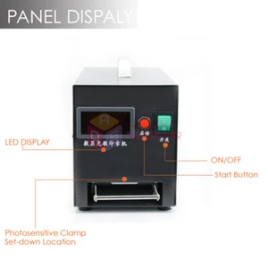 220V Digital Photosensitive Seal Flash Stamp Machine Selfinking Stamping Making - Picture 1 of 8