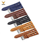 Genuine Leather Watch Strap Handmade Vintage Thick Band 18mm 20mm 22mm 24mm US