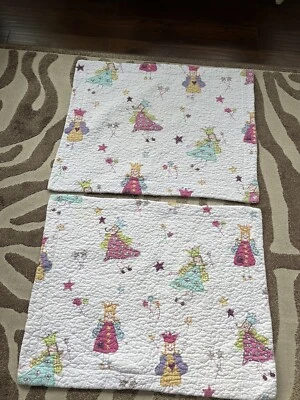 Fundas de almohada vintage Laura Ashley blancas acolchadas Queen Fairy LEER Foto 1 de 4