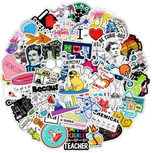 10 Random Science Education Themed Stickers Decals Laptop Yeti Car Free Shipping - Picture 1 of 11