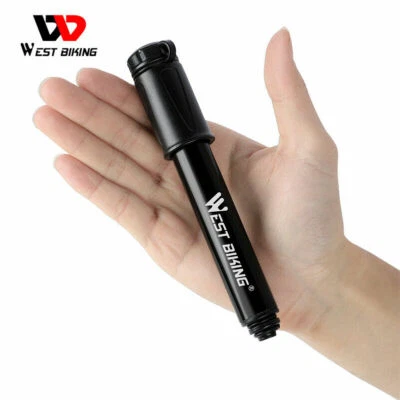 WEST BIKING Portable Mini Hand Bike Pump Cycling Bicycle Air Inflator Ball Pump - Image 1 of 4