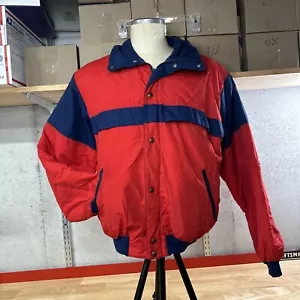Vintage Penfield Insulated Jacket Red Blue Made In USA Men’s L Large Thinsulate - Picture 1 of 6