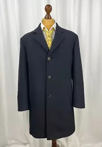 BRIONI Sportswear Collection Dark-Gray Solid 100% Wool Overcoat Size 44US\54IT - Picture 1 of 14