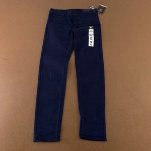Beverly Hills Polo Club Girls 12 Navy Super Stretch Uniform Skinny Pant NWT Flaw - Picture 1 of 10