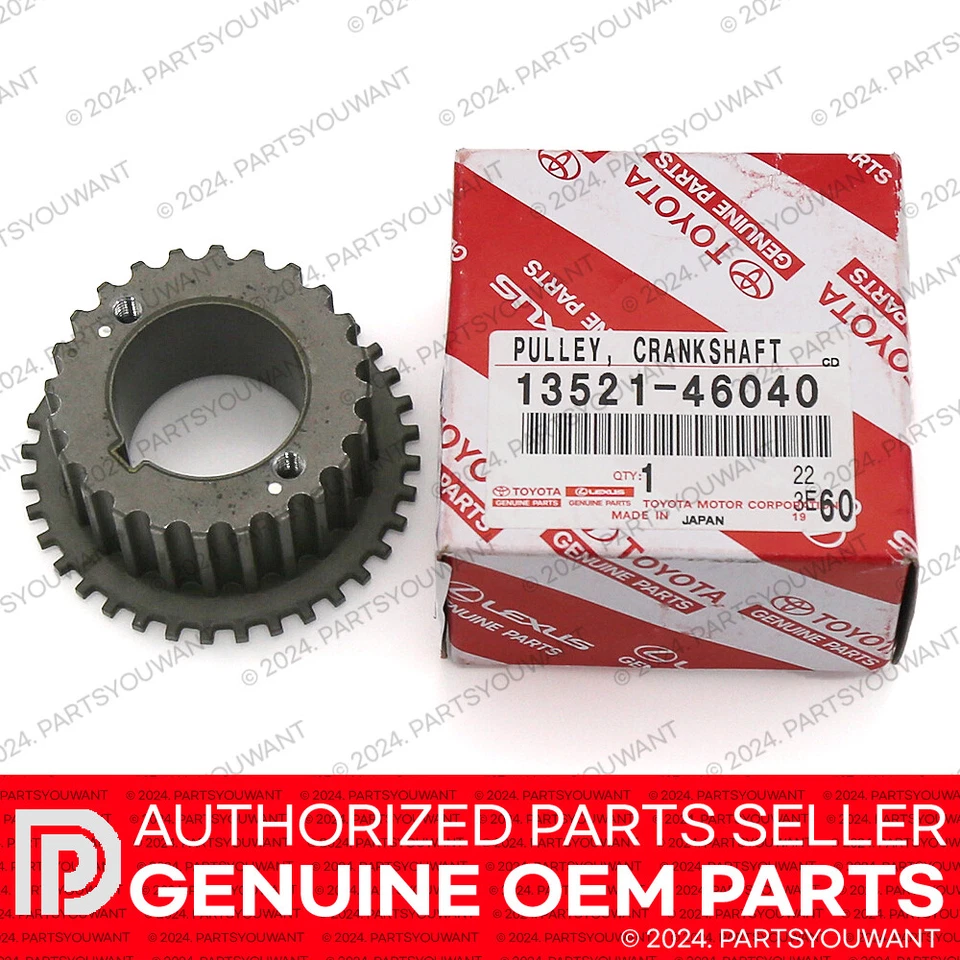 Toyota OEM 1352146040 Crankshaft Timing Pulley Gear 13521-46040