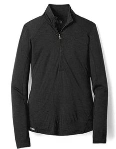 Rei Co-op Merinowolle schweres 1/2-Reißverschluss Oberteil Damen neu mit Etikett Farbe schwarz Größe Small - Bild 1 von 5