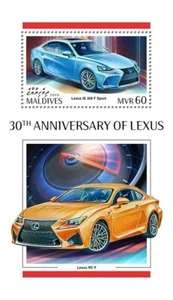 Lexus Cars MNH Stamps 2019 Maldives S/S - Picture 1 of 1