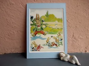 antique illustration of Sunny Bunny and family by Johnny Gruelle 1919 - Picture 1 of 1