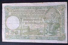Belgique - Très Joli  billet de 1000  Francs du  30-06-1943