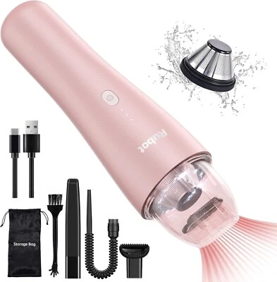 Cordless Handheld Vacuum, Mini Vacuum Ultra-Lightweight 1.2Lbs Dust Busters Pink - Image 1 of 4