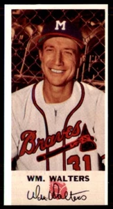 1988 JALFCO Johnson Cookies Reprints Bucky Walters Milwaukee Braves #NNO - Picture 1 of 2