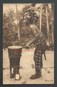 Tanimbar Trommel Musik Kostüm Molukken Maluku Indonesien um 1910 - Bild 1 von 1