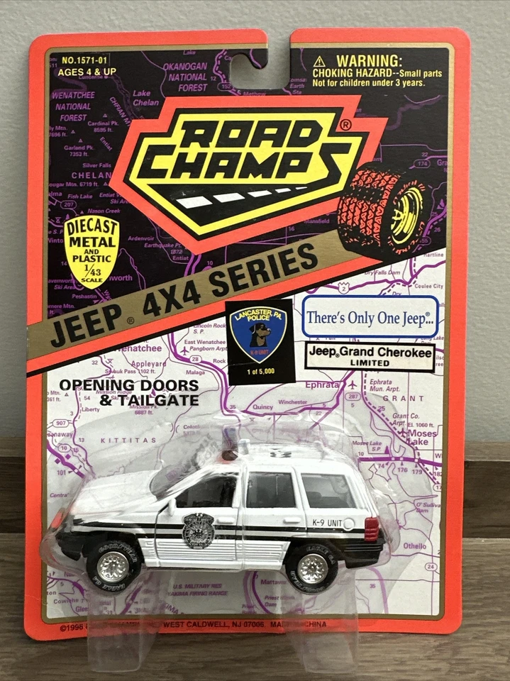 NEW Road Champs Lancaster Pennsylvania Police 1997 Jeep Grand Cherokee 1:43 - Image 1 of 1