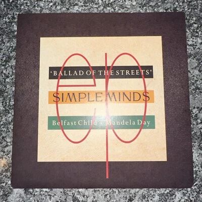VINYL 7" SINGLE SIMPLE MINDS BALLAD OF THE STREETS EP 1989 SMX3 VIRGIN EX/EX - Image 1 of 4
