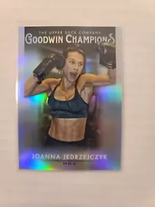 UD Goodwin Champions 2021 Joanna Jedrzejczyk #23 Platinum Rainbow Refractor MMA - Imagen 1 de 1