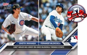 Shota Imanaga Fernando Valenzuela 2024 MLB TOPPS NOW 207 ERA più bassa - Foto 1 di 2