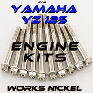 Kit de pernos de motor de níquel Works para Yamaha YZ125 | Níquel con el aspecto Ti - Imagen 1 de 12
