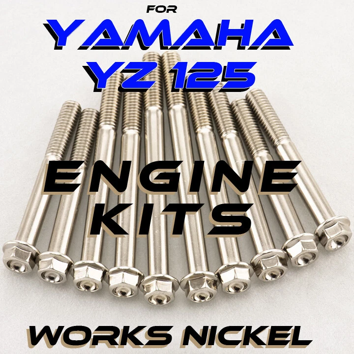 Kit de pernos de motor para Yamaha YZ125 1994-2021 | Niquelado con aspecto Ti Foto 1 de 4