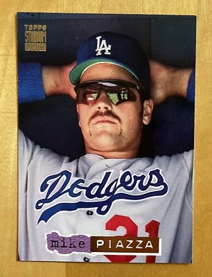 Mike Piazza 1994 Stadium Club Inserto #1 Dodgers Casi Nuevo-Como Nuevo Foto 1 de 2