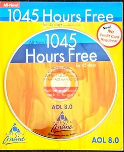 "Cherry Wood Statin" America Online Collectible / Install Disc, AOL CD v8.0 RARE - Bild 1 von 2