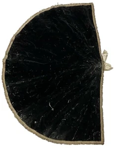 Antiguo manto, saya de terciopelo negro y bordado de plata para cap i pota, virg - Imagen 1 de 2