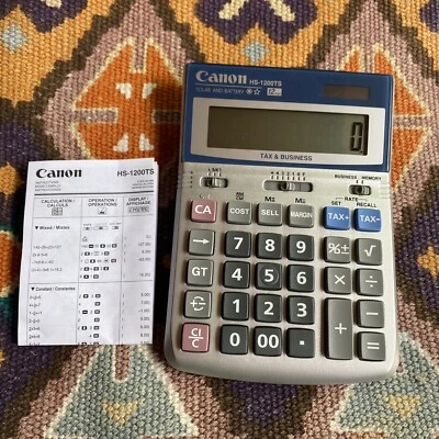 Canon HS-1200TS Desktop Calculator 12-Digit Brand New Never Used - Image 1 of 4
