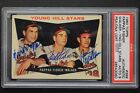 1960 TOPPS #399 Signed Pappas Fisher Walker Young Stars Autographed Card PSA 9