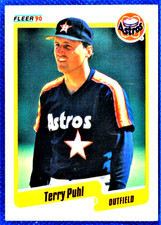 1990 Fleer Baseball Card #233 Terry Puhl (Houston Astros) ......S00158