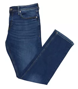 Jack & Jones Super Stretch Slim Fit Tim Mid Rise Denim Jeans 36W x 34L NWT Blue - Picture 1 of 1