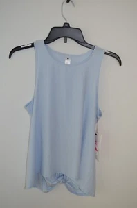 Yogalicious small baby blue knit tank, twist knot back, NWT - Picture 1 of 4