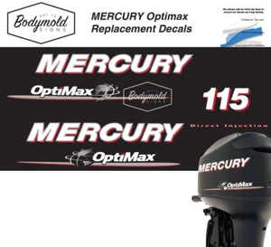 Mercury Optimax 115hp outboard decals 2008 Onwards - Picture 1 of 1