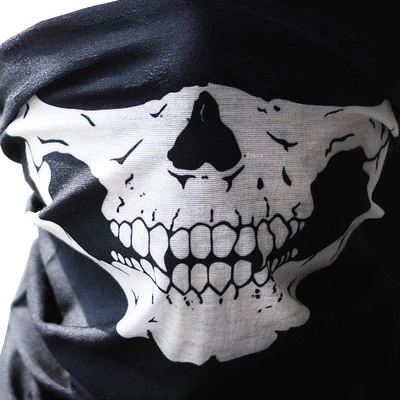 Calavera Bandana Tela Mascarilla Tubo Bufanda Tela Esqueleto Moto Diadema Esquí Foto 1 de 3