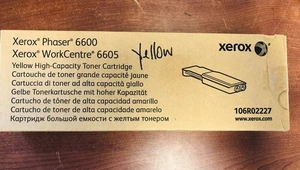 Genuine Xerox 106R02227 Yellow Toner Cartridge for Phaser 6600 / Workcentre 6605 - Picture 1 of 2