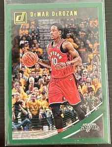 DeMar DeRozan 2018-19 Donruss #13 Green Flood Parallel - Imagen 1 de 1